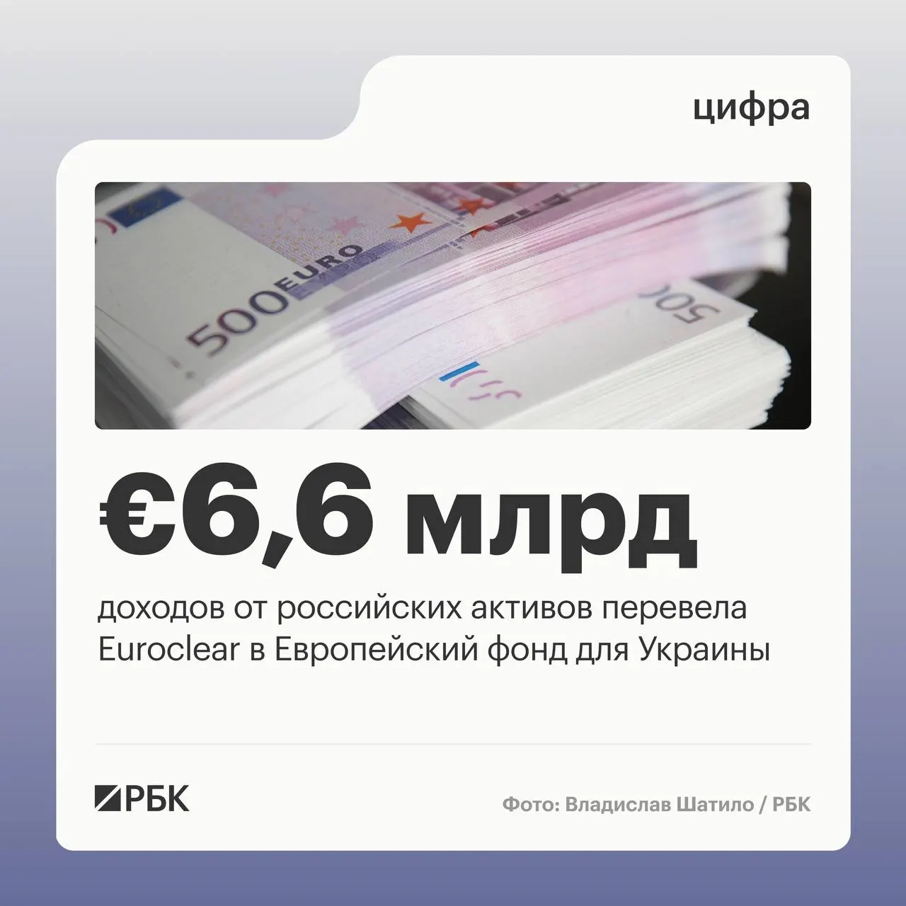 Euroclear направил Киеву €6,6 млрд доходов от российских активов; следующий платёж в размере €1,4 млрд ожидается в июле 2026 года. Процентные доходы за первый квартал упали из‑за снижения процентных ставок.